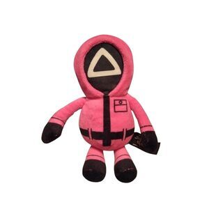Masked Guard Pink Guard Triangle - Netflix Squid Game Toy 8-inch New